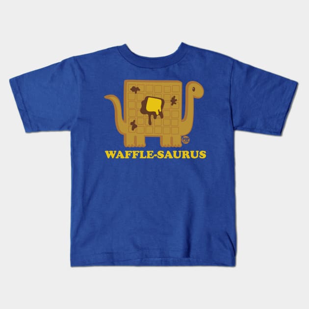 WAFFLE DINO Kids T-Shirt by toddgoldmanart